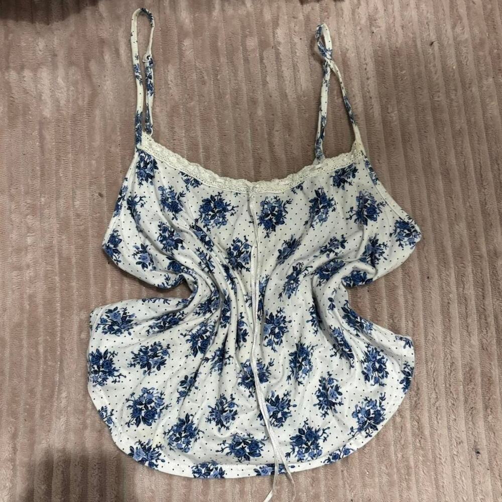 Cute blue and white floral